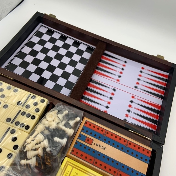 Vintage Sealed Cardinal Game Attaché Six-In-One Small Travel Games - Picture 14 of 14